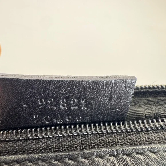 Rare Gucci Black Denim Web Vintage Baguette Bag - Picture 12 of 12
